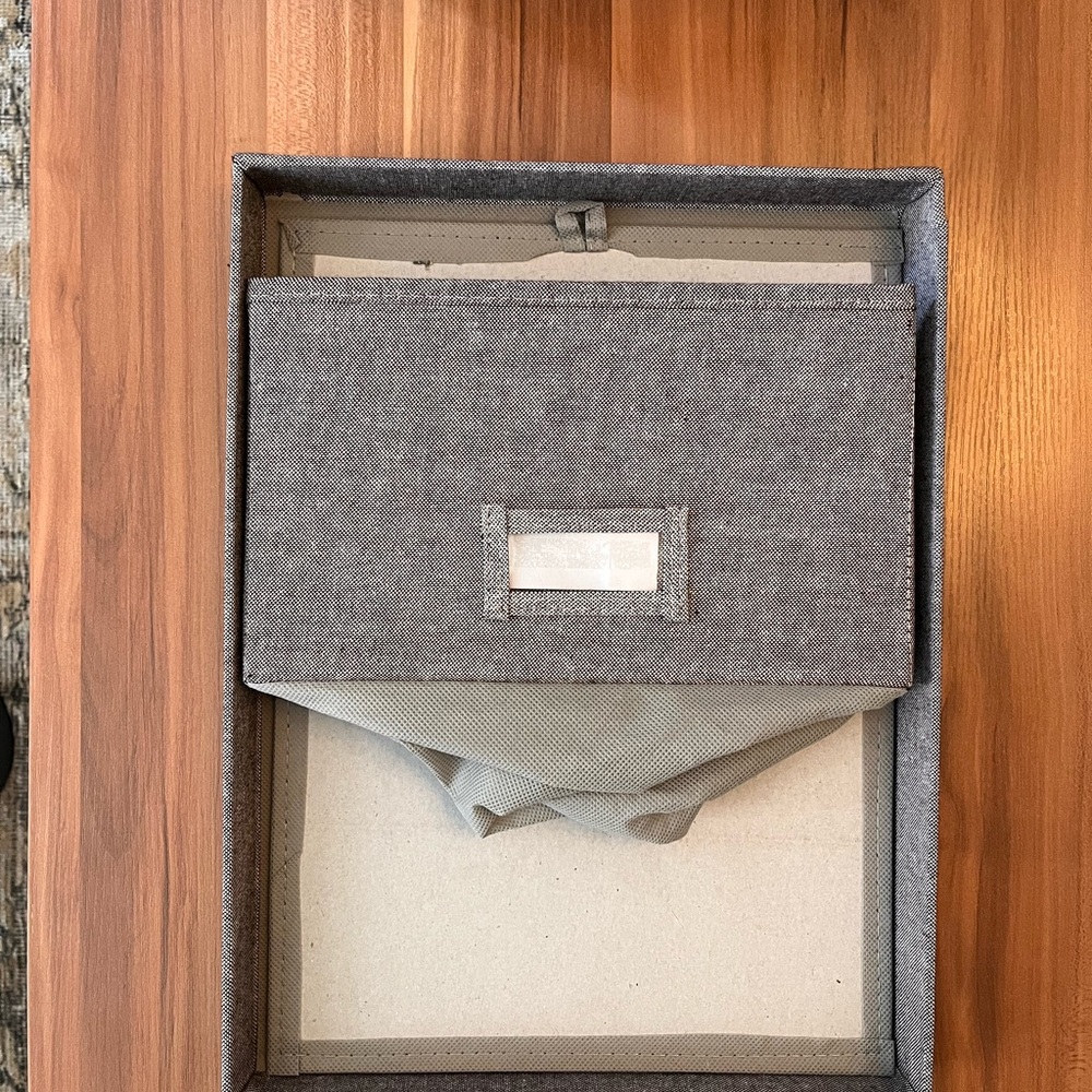 Two Container Store Storage Boxes - Picture 3 of 3
